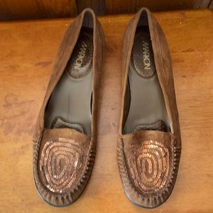 Markon-Never worn-Rust sparkle flats
